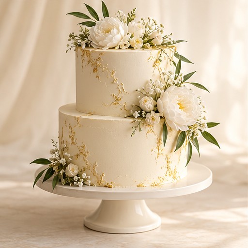 ivory wedding cake design inspiration